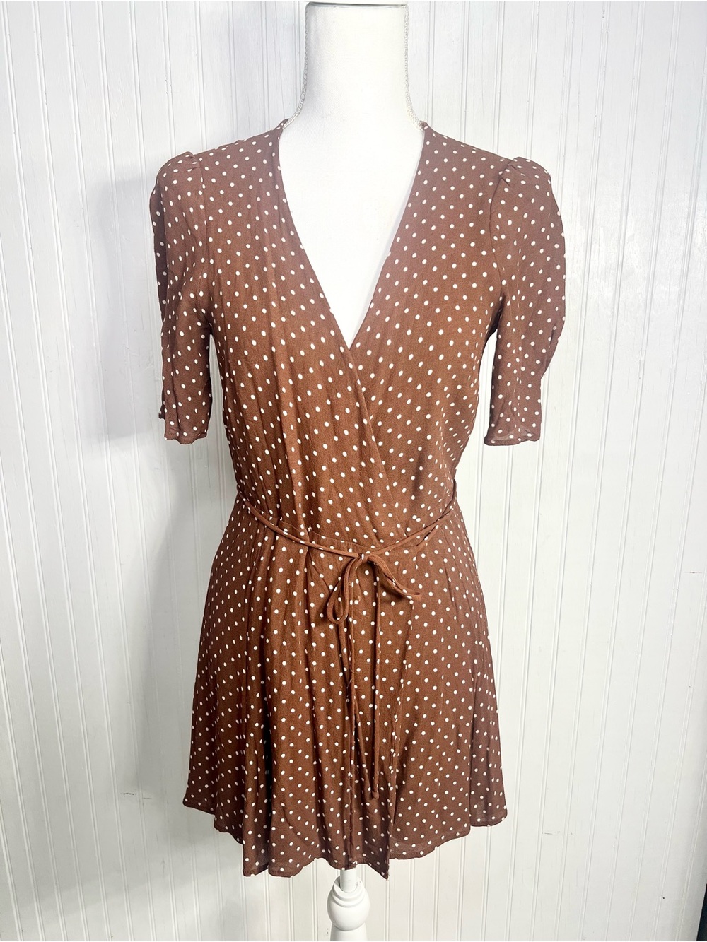 Reformation Mini Wrap Dress